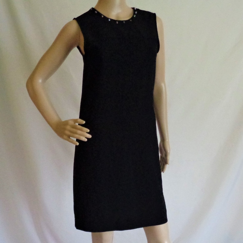Zara Woman Size Sm Black Sheath studded sheath
